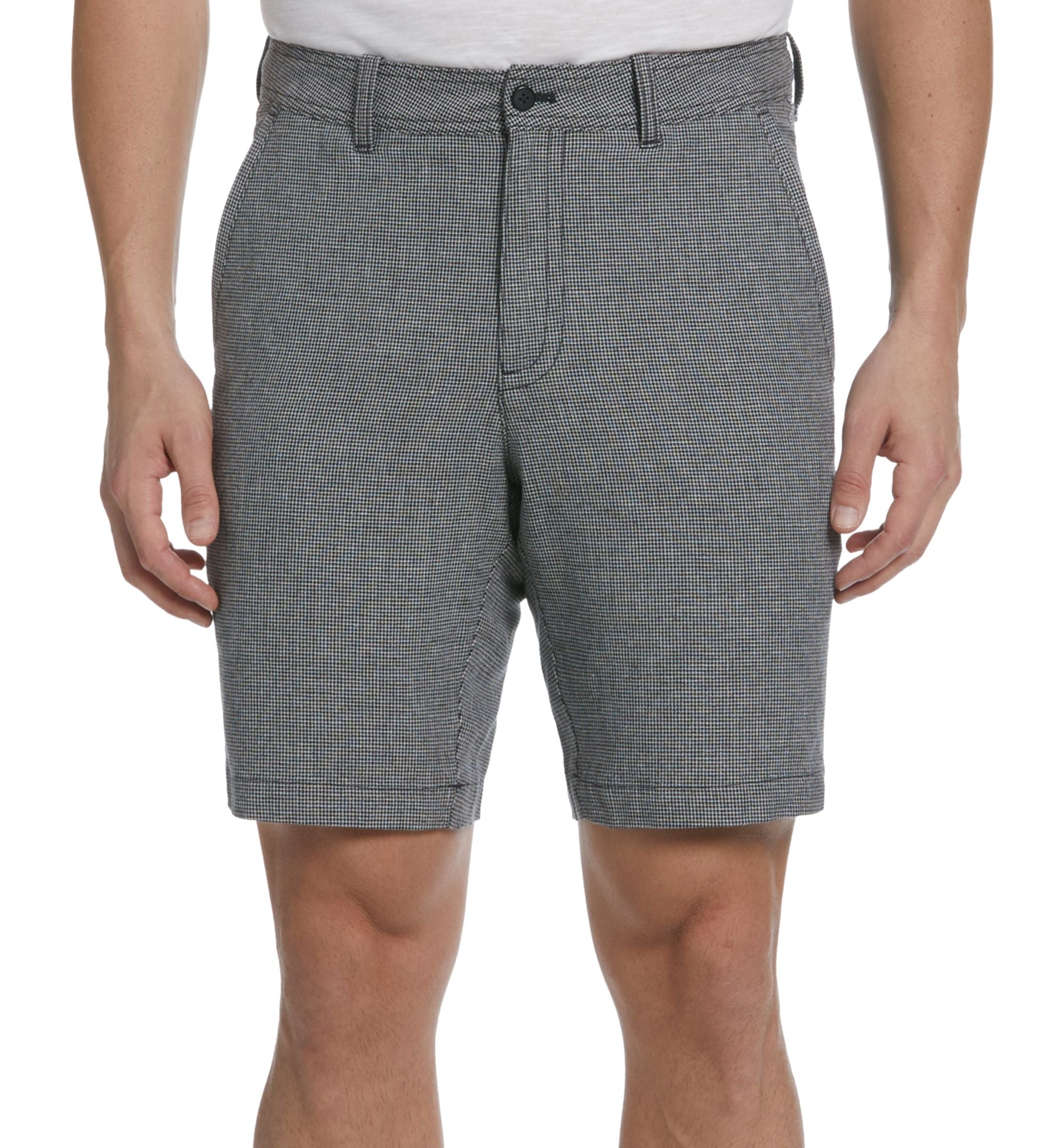 Men's Mini-Houndstooth Flat-Front Premium Shorts