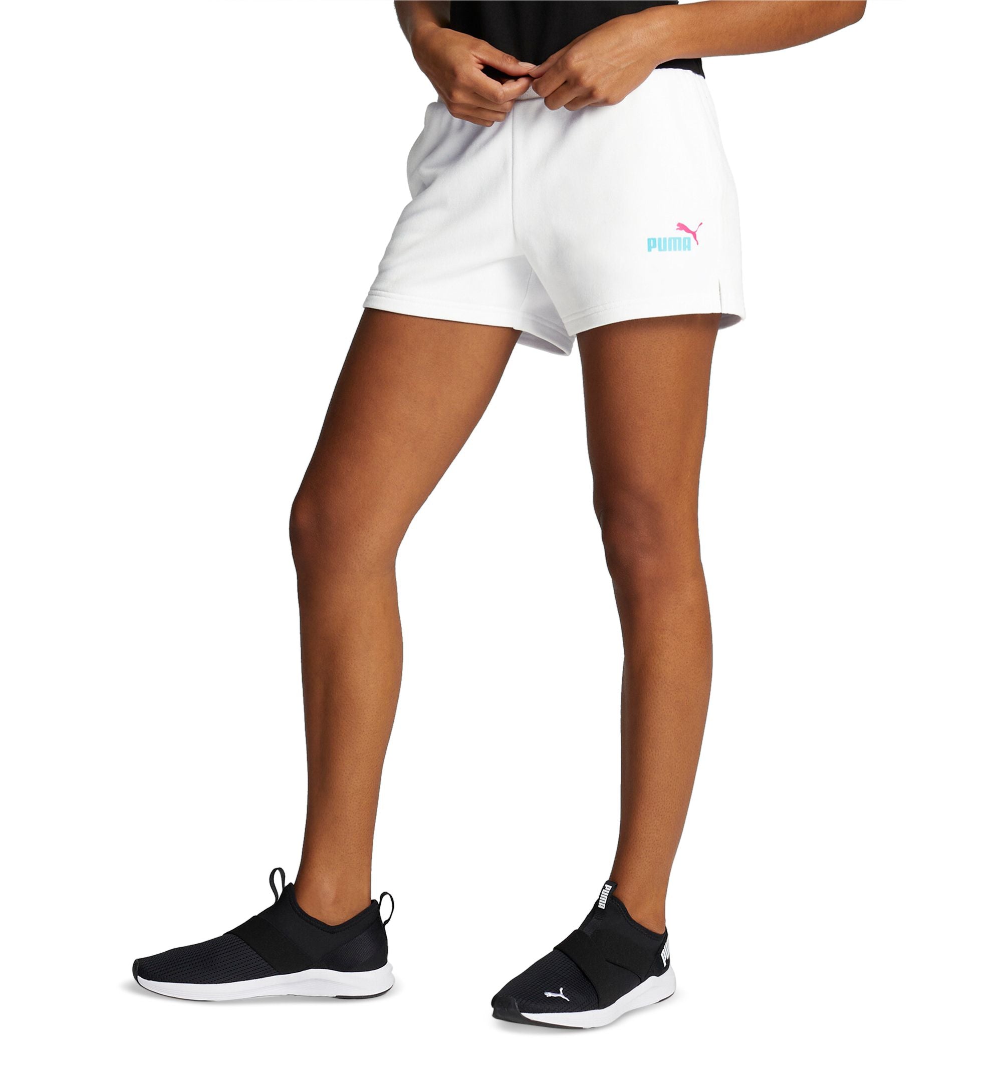 Women's Performance Logo Ribbed Waistband Mid-Rise Premium Shorts