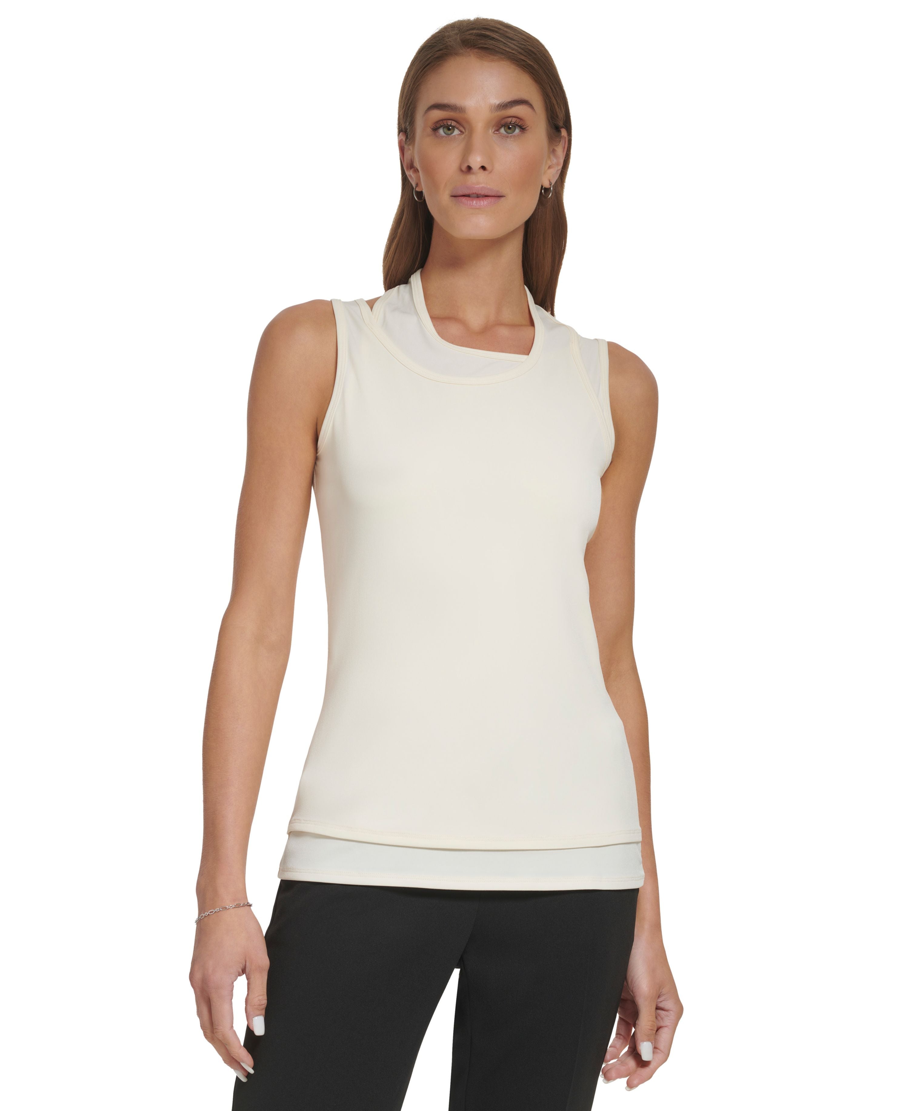 Women's Sleeveless Double-Layered Premium Top