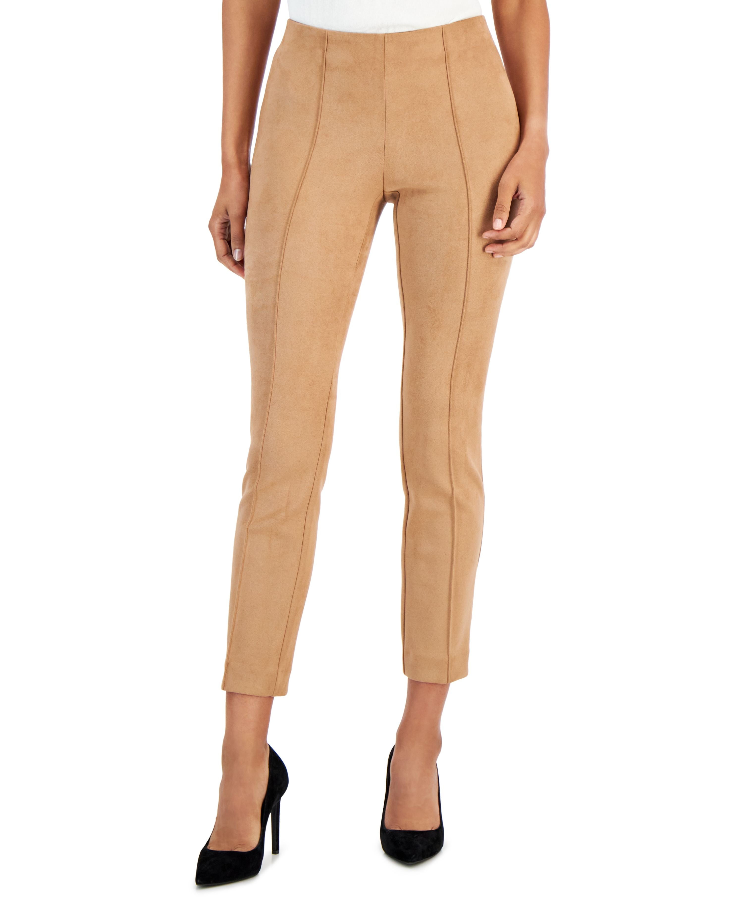 Petite Pull-On Slim-Cut Signature Pants