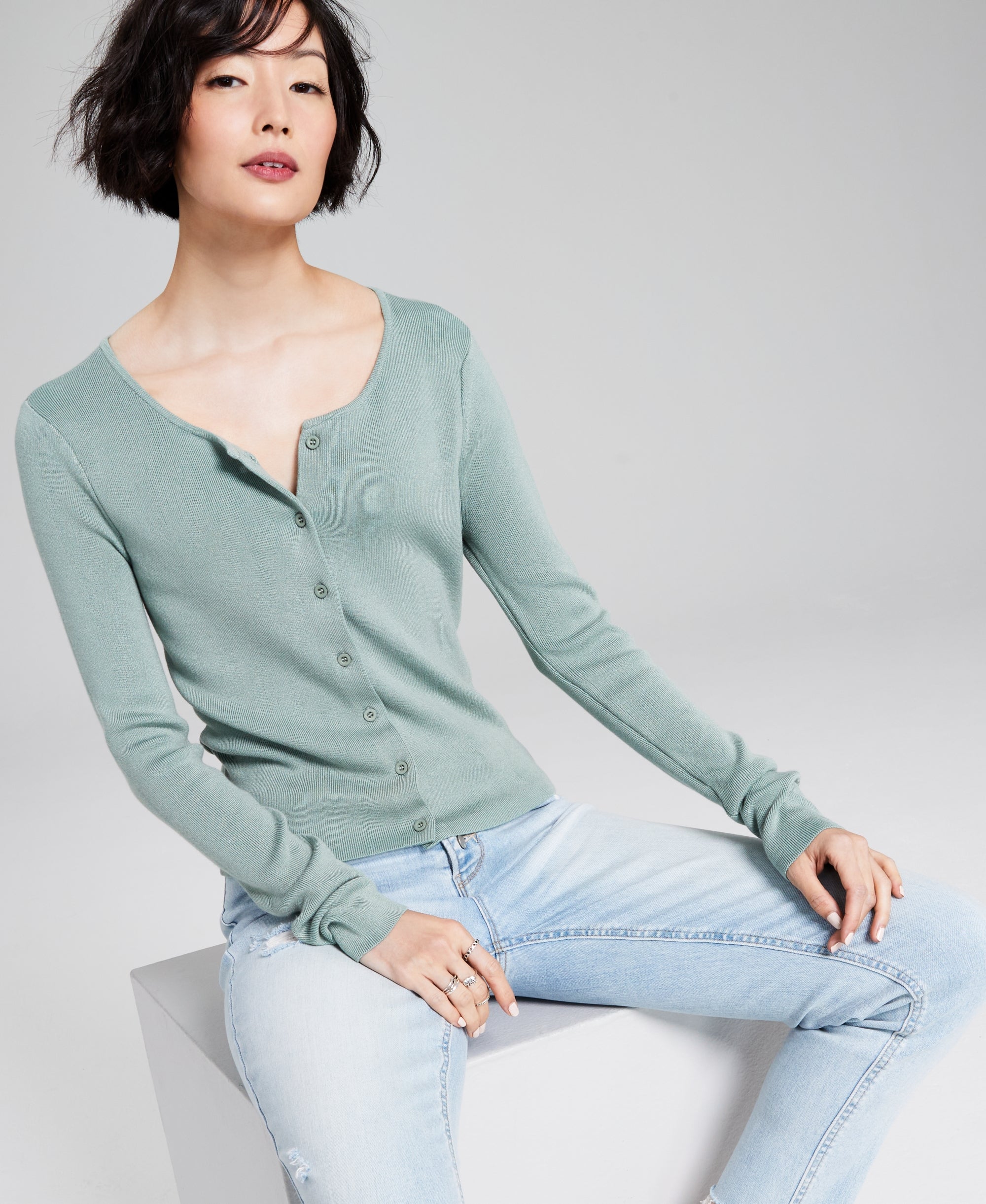 Women's Ribbed Cardigan