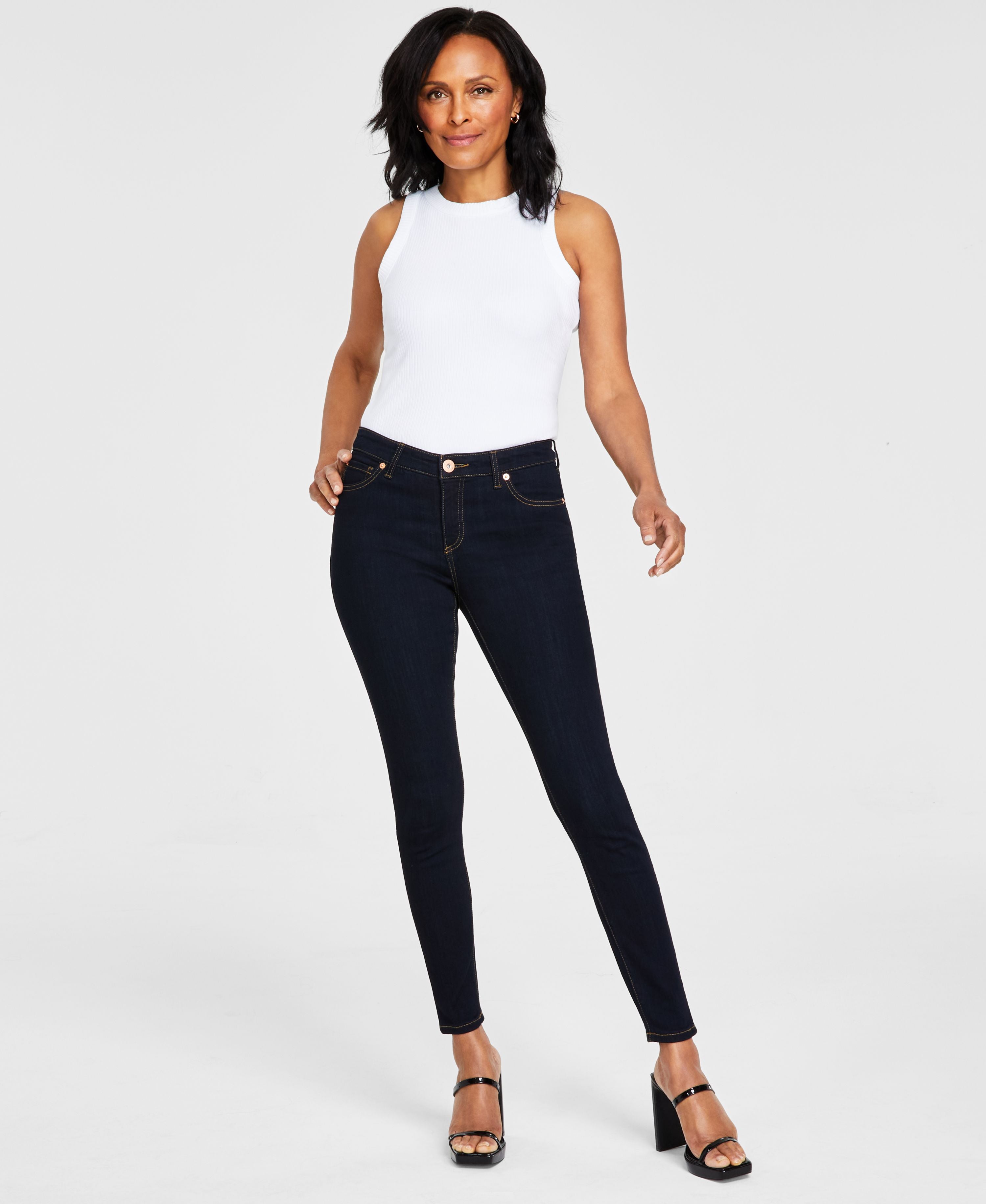 Women's Mid Rise Skinny-Fit Premium Jeans