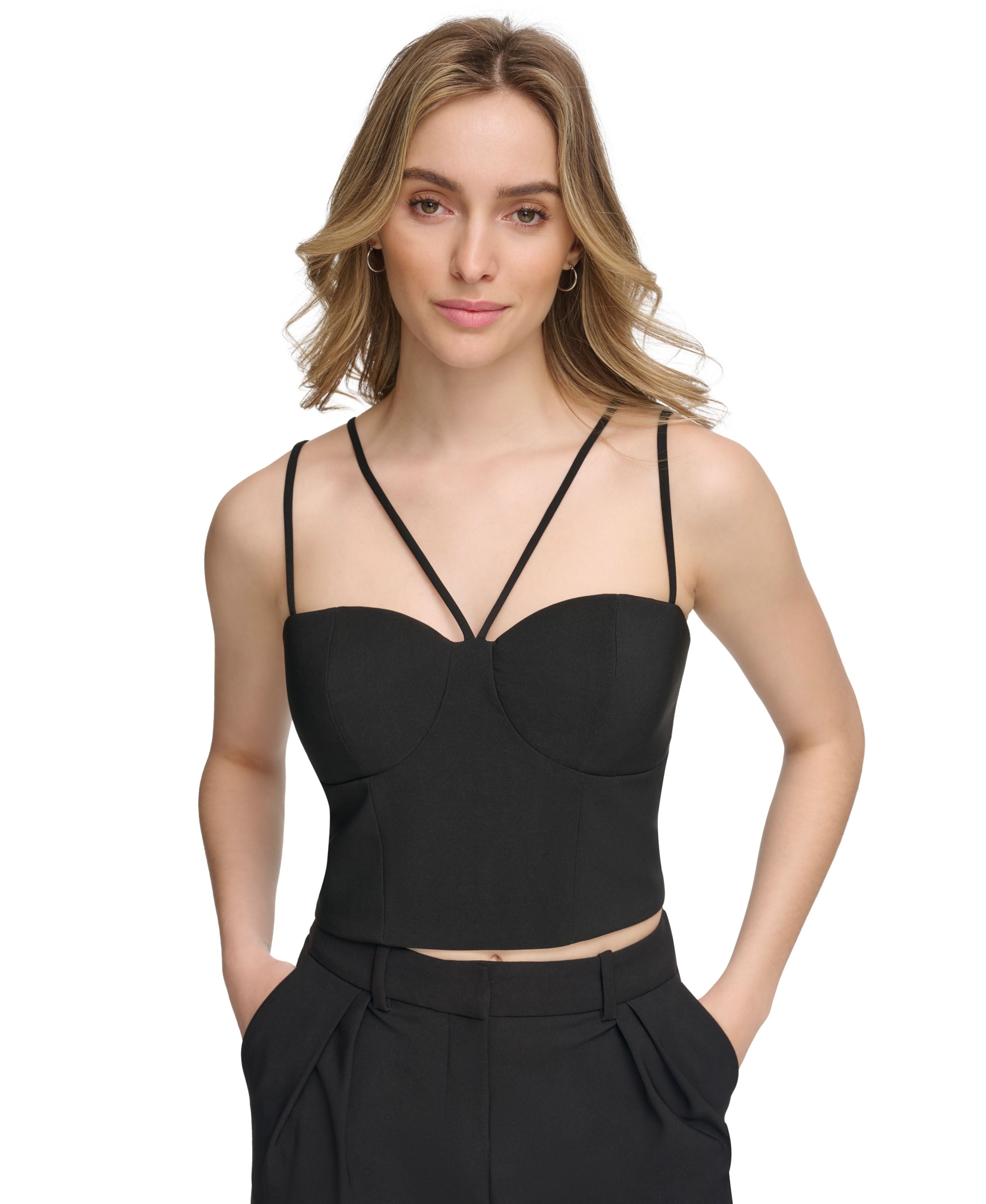 Women's Strappy Sweetheart-Neck Corset Premium Top
