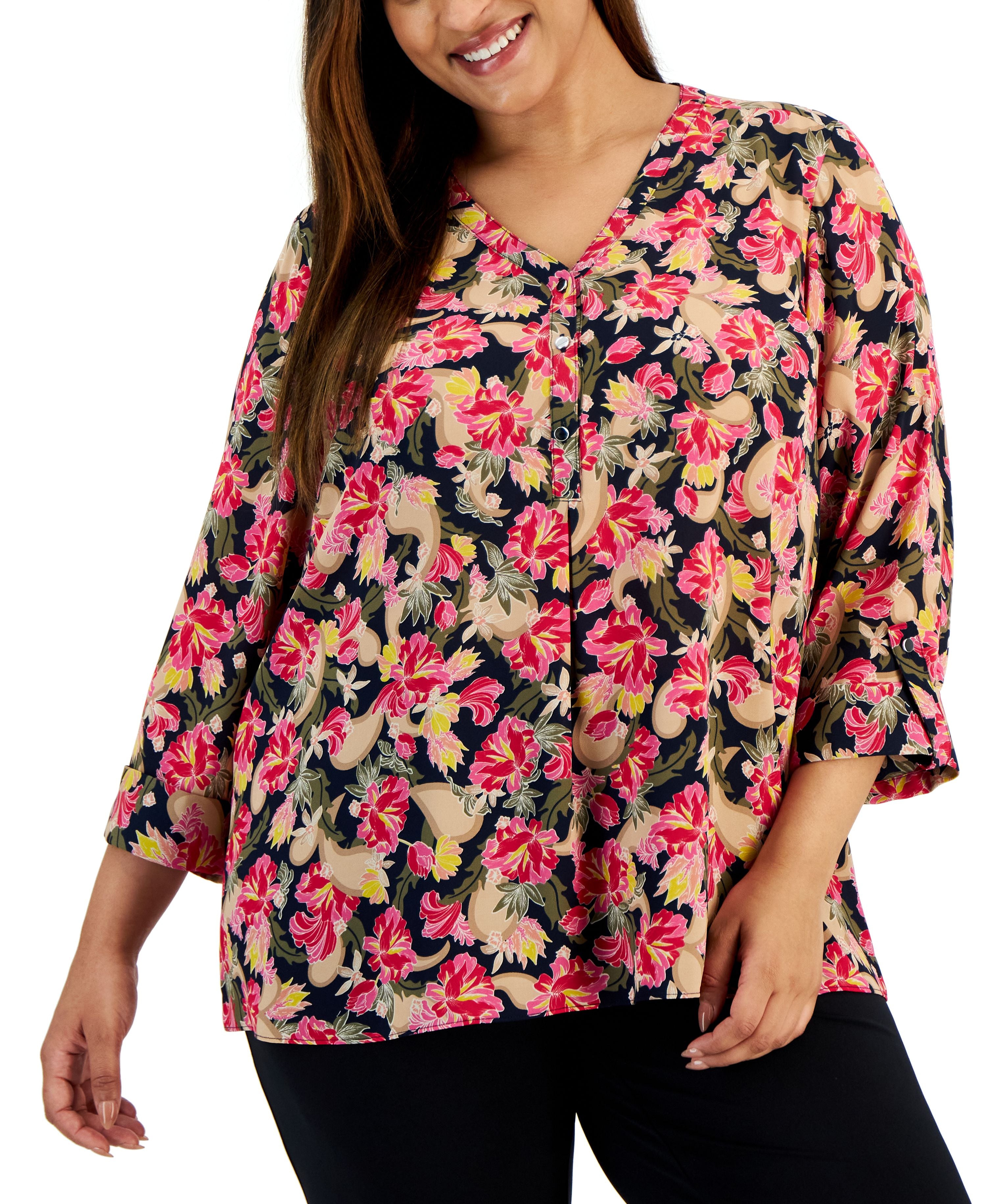Plus Size Oaklyn Garden Utility Premium Top