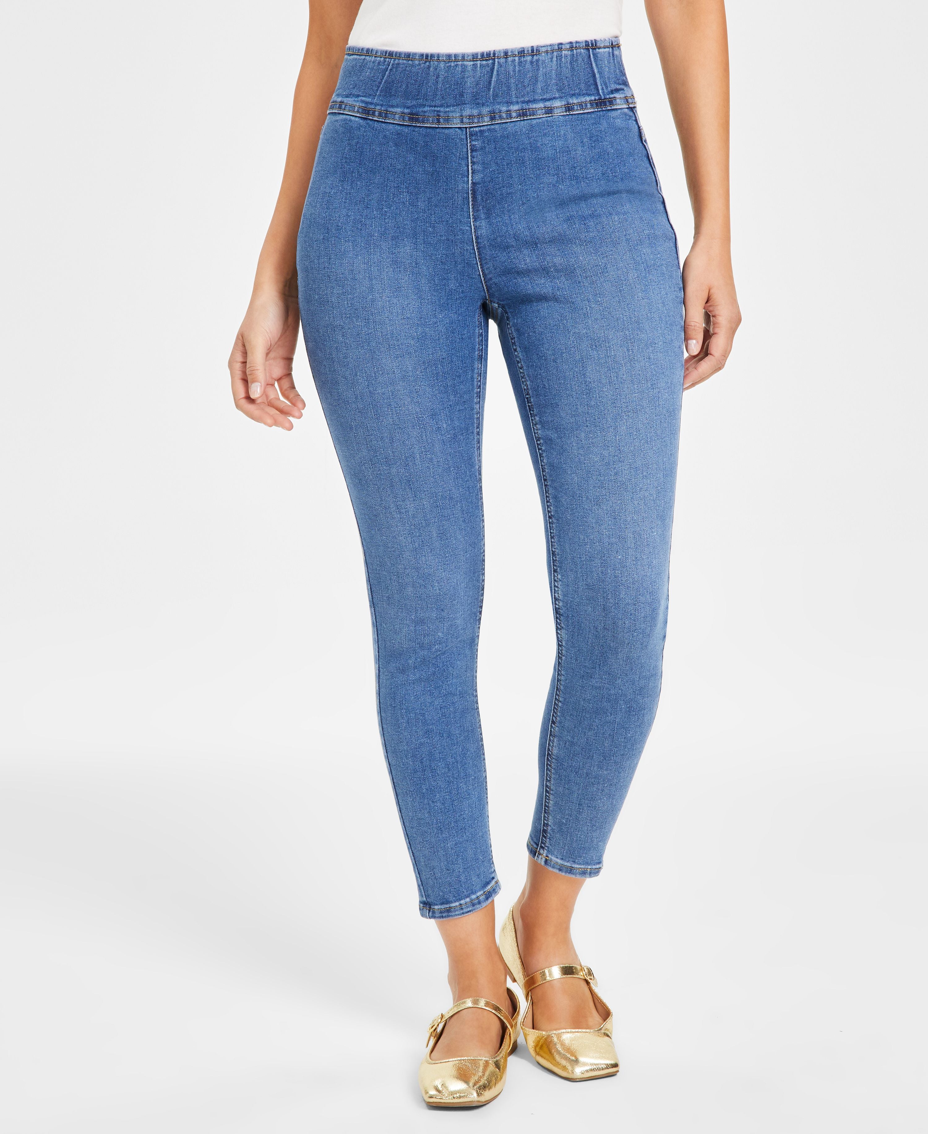 Women's Pull-On Skinny-Fit Cropped Premium Jeans