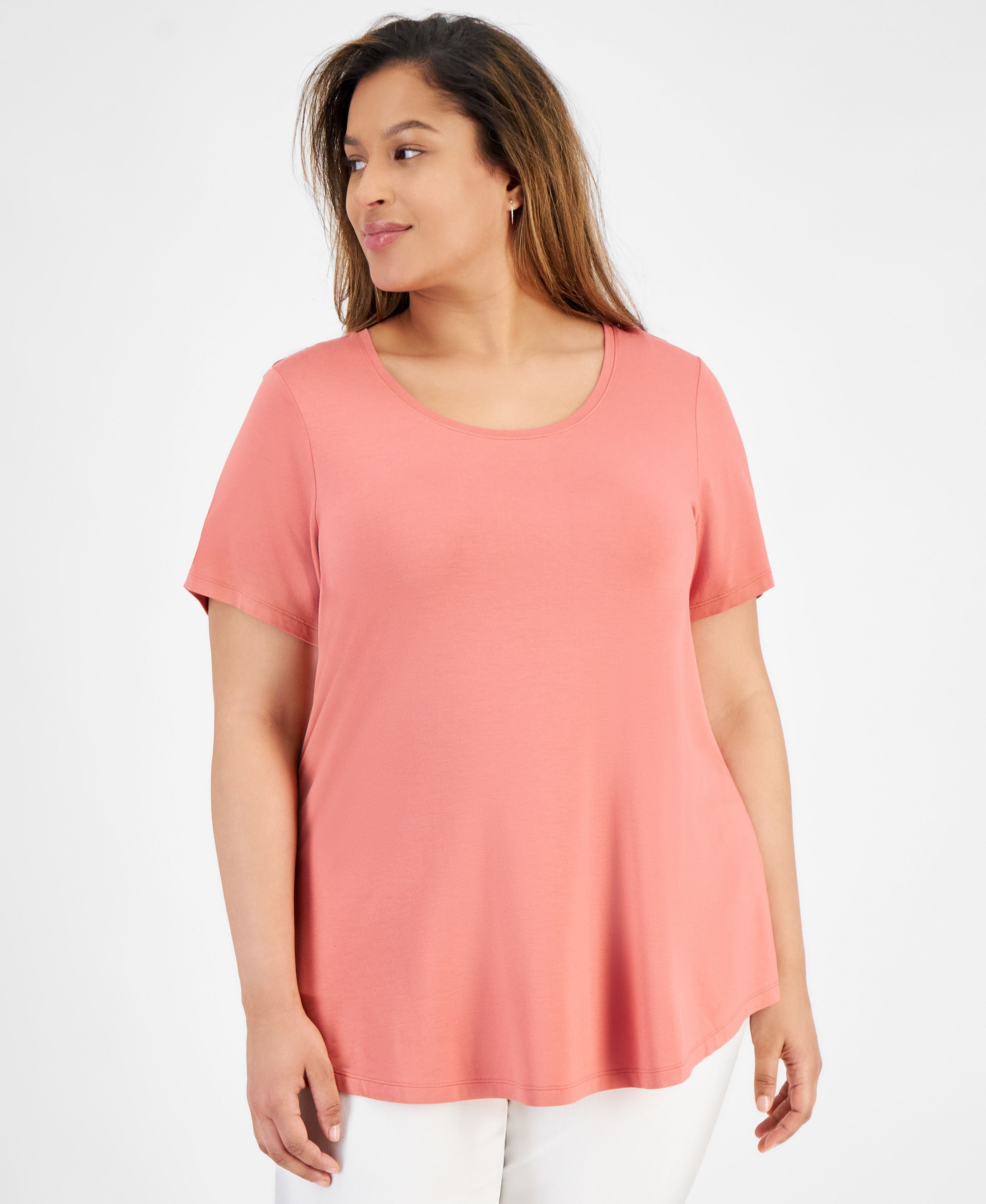Plus Size Short-Sleeve Premium Top