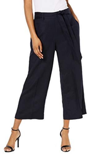 Cropped Wide-Leg Signature Pants