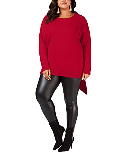 Plus Size Asymmetrical-Hem Sweater