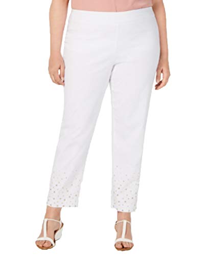 Plus Size Studded Ankle Signature Pants