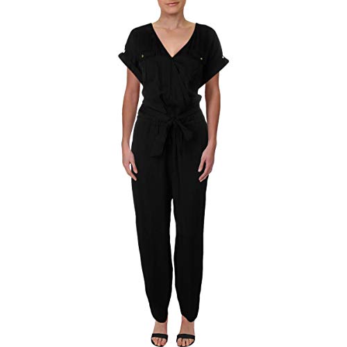 Lauren Ralph Lauren Roll Tab Short-Sleeve Jumpsuit