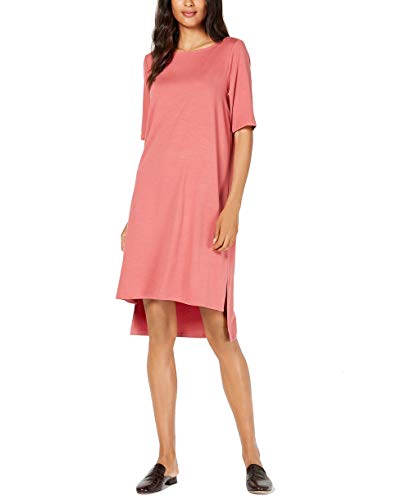 Tencel&reg; High-Low T-Modern Shirt Dress