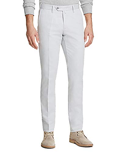 Valentini Textured Solid Slim-Cut Fit Trousers