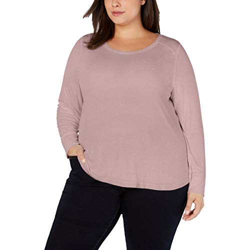 I.N.C. Plus Size Ribbed Shirttail Premium Top