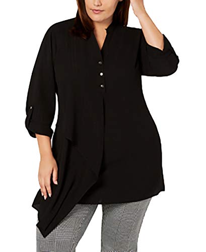 Plus Size Asymmetrical Premium Top