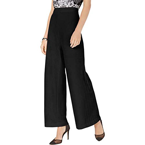 INC Pleated Wide-Leg Signature Pants