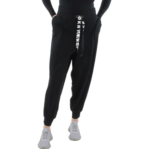 DKNY Plus Size Logo Drawstring Jogger Cuffed Signature Pants