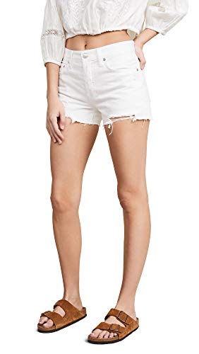 We The Free Womens Sofia Denim Destroyed Denim Premium Shorts