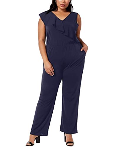 Plus Size Ruffled Jumpsuit