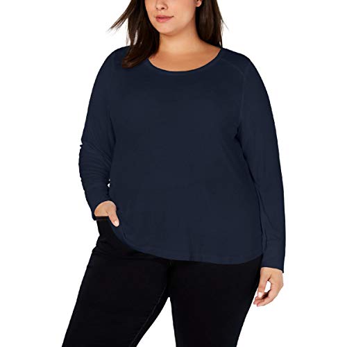 I.N.C. Plus Size Ribbed Shirttail Premium Top