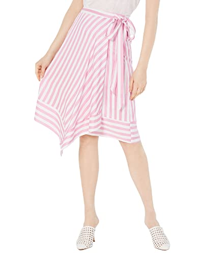 Teagan Striped Wrap Modern Skirt