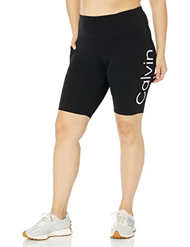 Calvin Klein Plus Size Graphic Bike Premium Shorts