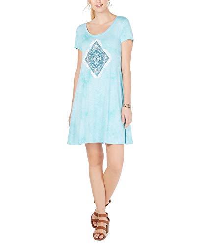 Graphic Scoop-Neck T-Modern Shirt Dress