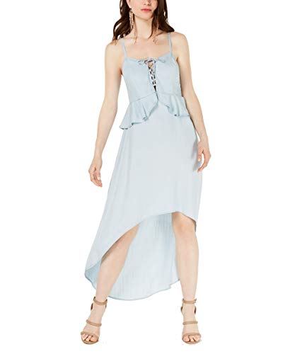 Chambray High-Low A-Line Dress