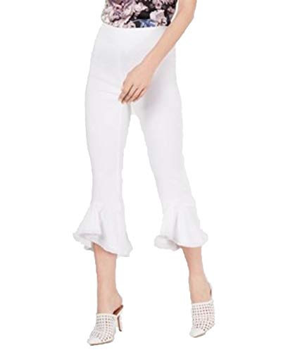 INC Cropped Ruffle-Hem Signature Pants