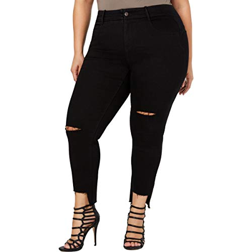 Plus Size Step-Hem Skinny-Fit Ankle Premium Jeans