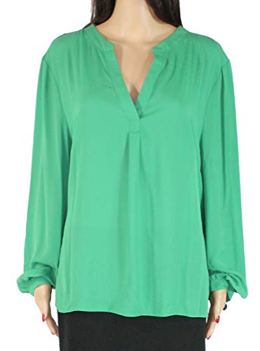 I.N.C. Plus Size V-Neck Woven Knit Premium Top