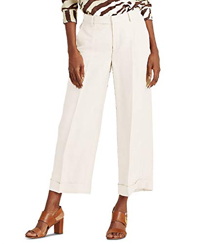Lauren Ralph Lauren Twill Wide-Leg Signature Pants