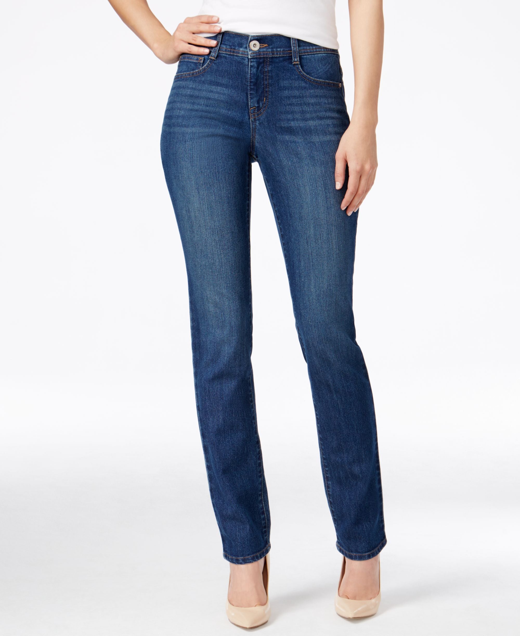 Women's Slim-Cut-Leg Premium Jeans in Regular and Short Lengths