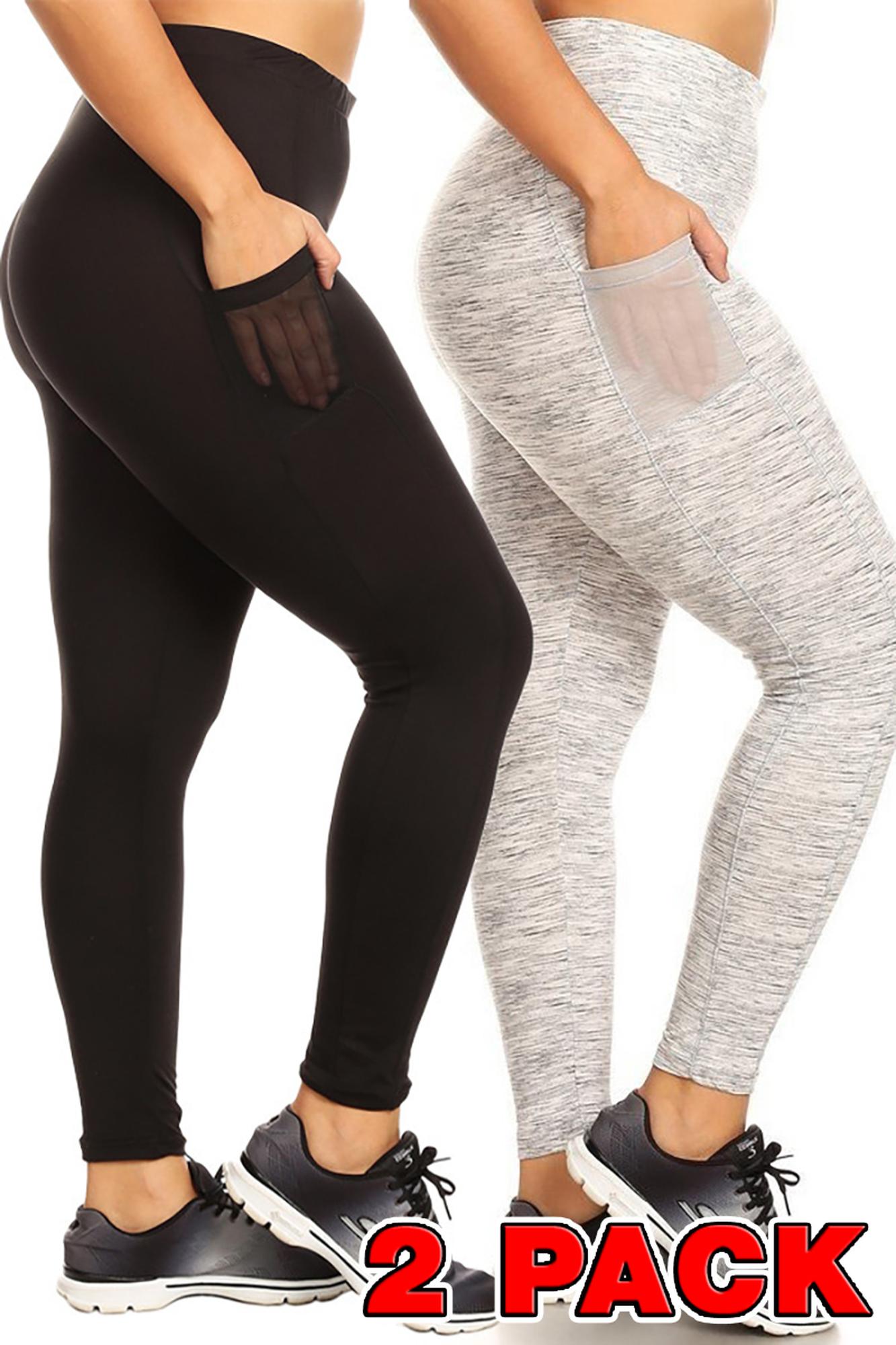 Buttery Smooth Sport Essential Plus Size Leggings with Side Pockets