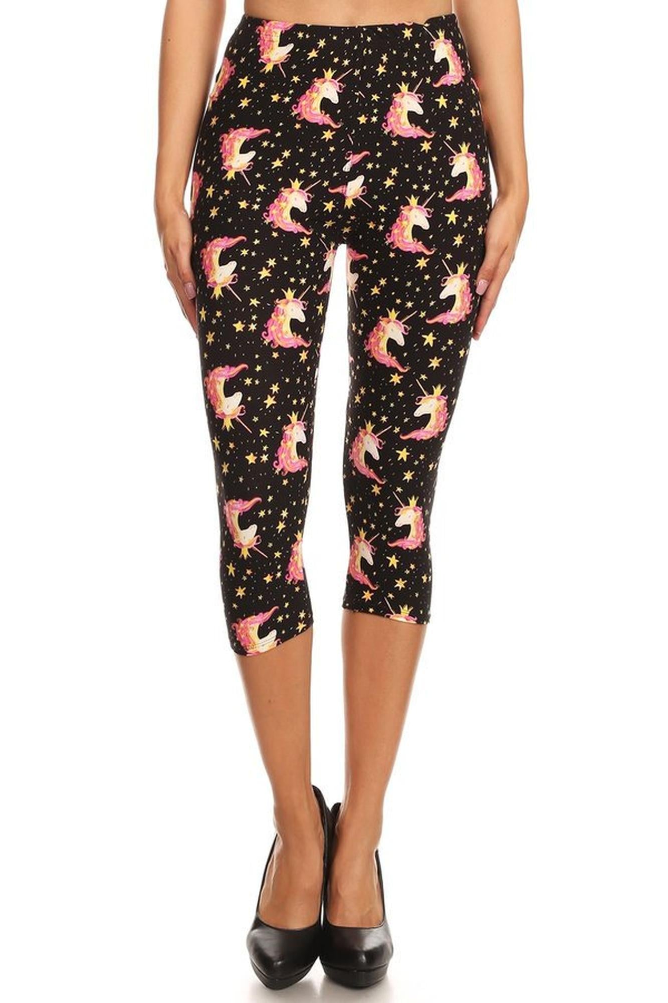 Buttery Smooth Twinkle Unicorn Capris