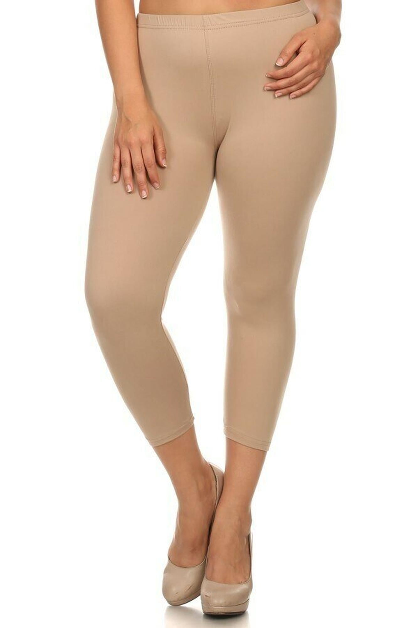 Buttery Smooth Essential Solid Extra Plus Size Capris - 3X-5X - New Mix