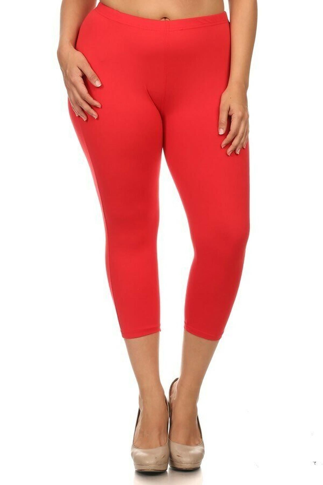 Buttery Smooth Essential Solid Extra Plus Size Capris - 3X-5X - New Mix