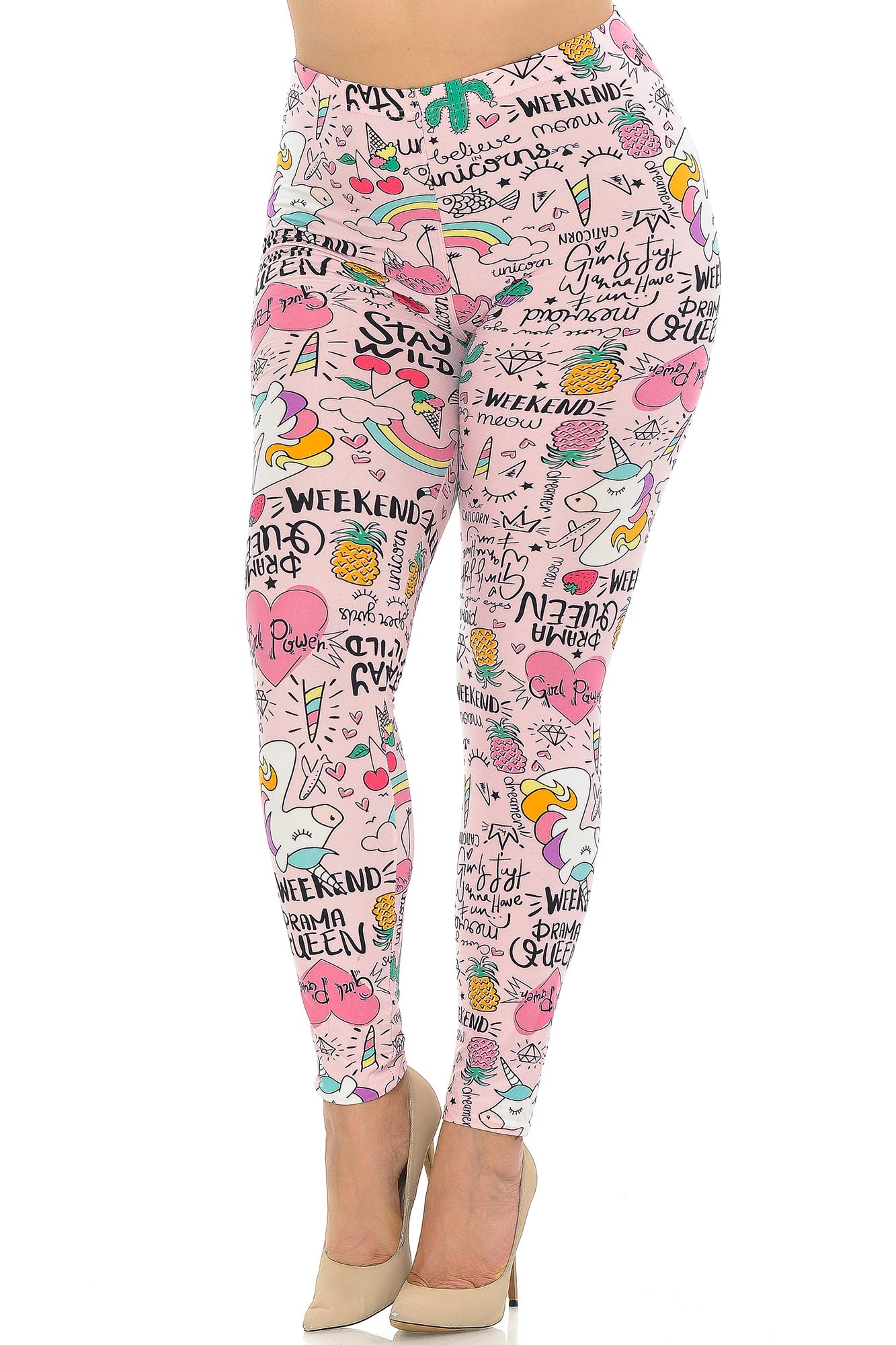 Buttery Smooth Weekend Drama Queen Extra Extra Plus Size Leggings - 3X-5X