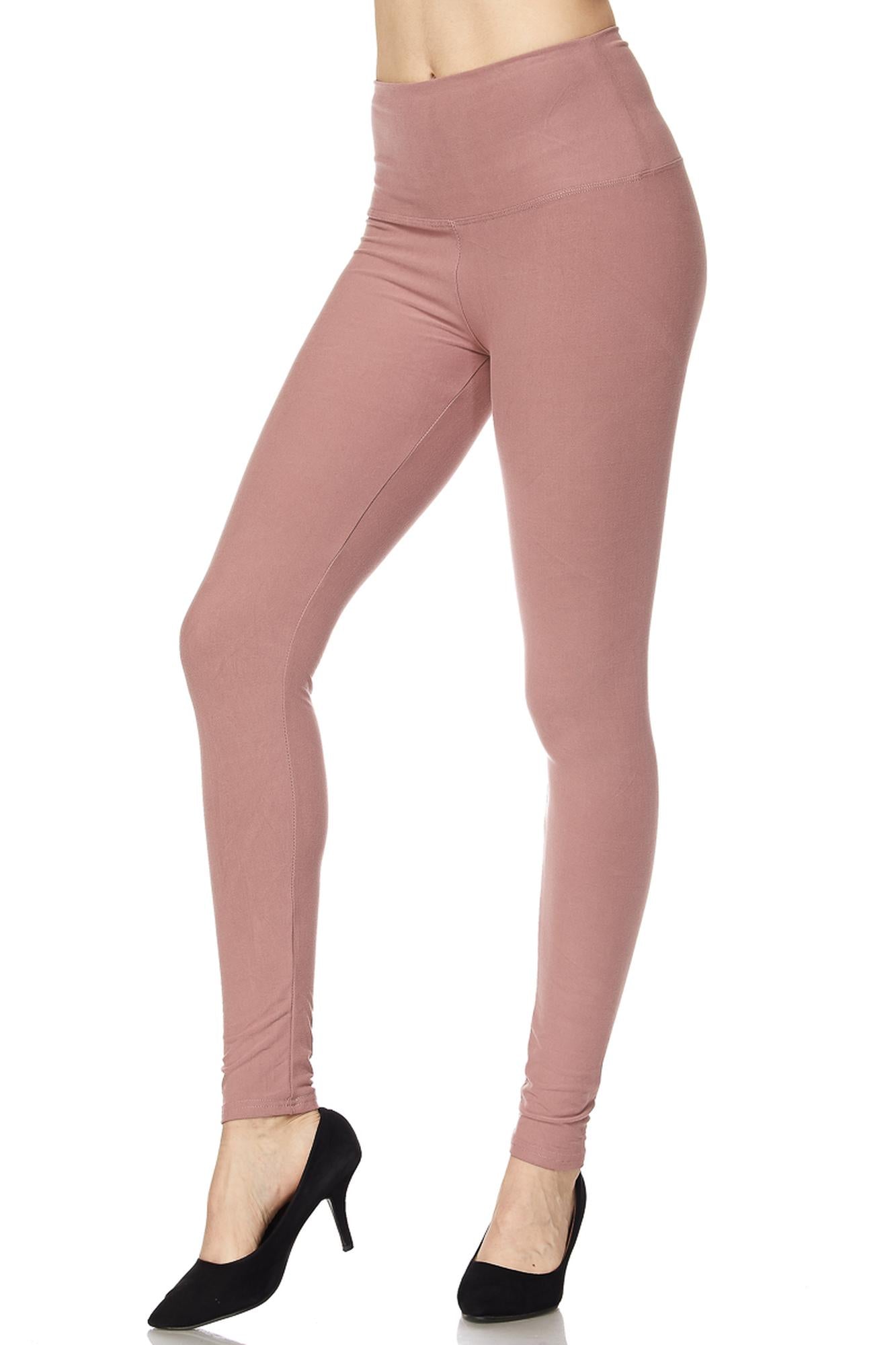 Buttery Smooth Solid Essential High Waisted Extra Plus Size Leggings - 5 Inch - 3X-5X