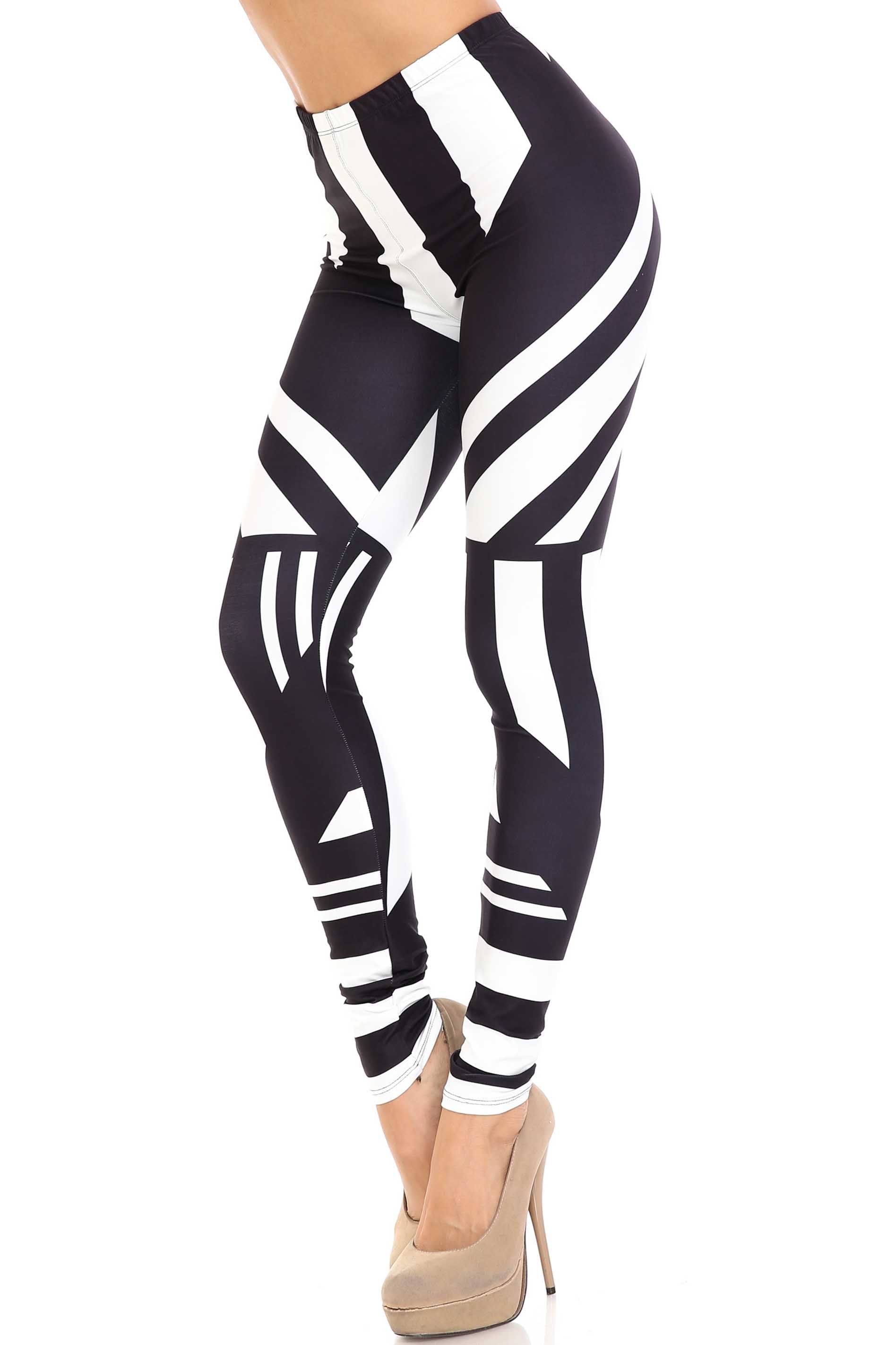 Creamy Soft Body Flatter Lines Extra Plus Size Leggings - 3X-5X - USA Fashion