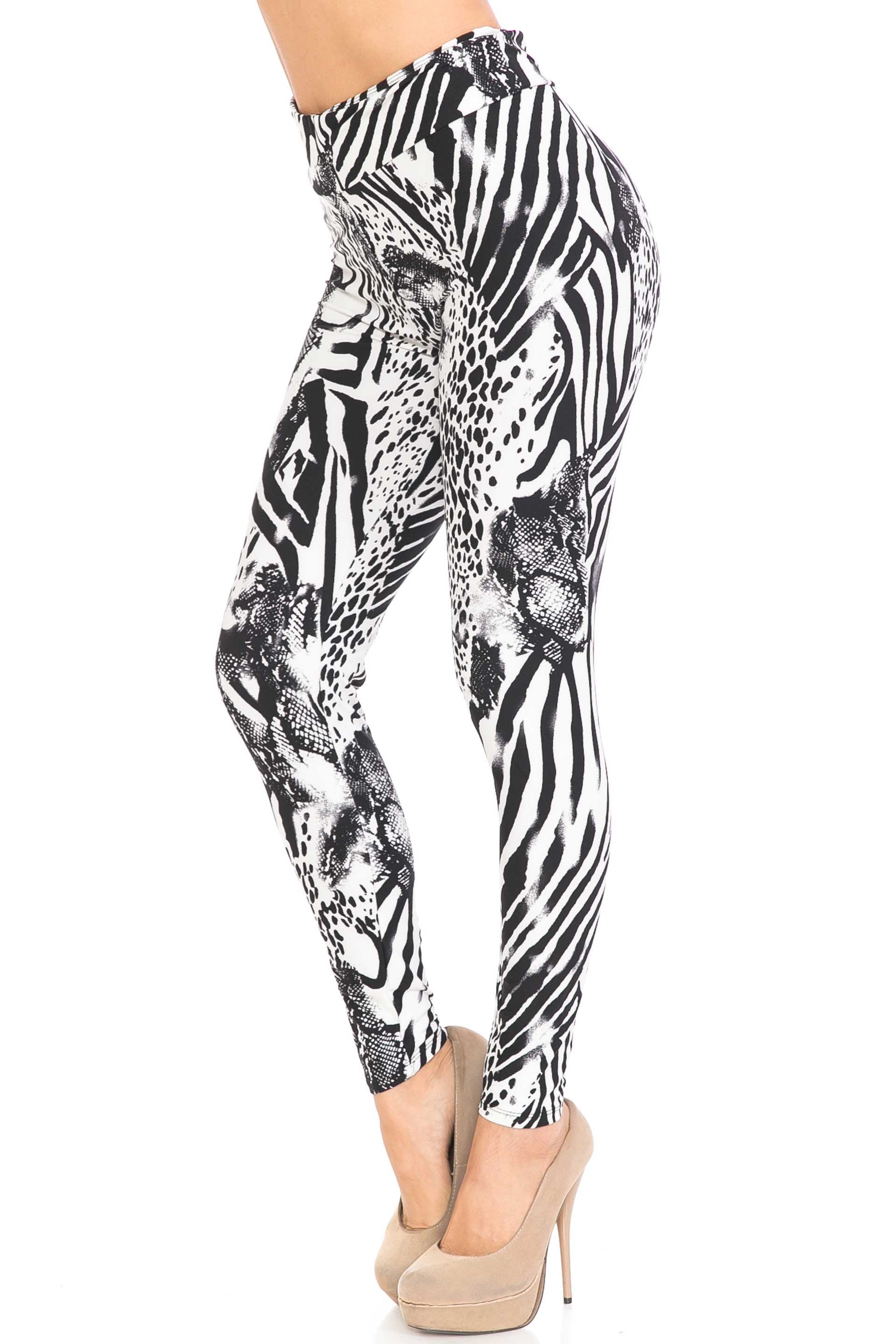 Buttery Smooth Wild Safari Plus Size High Waisted Leggings