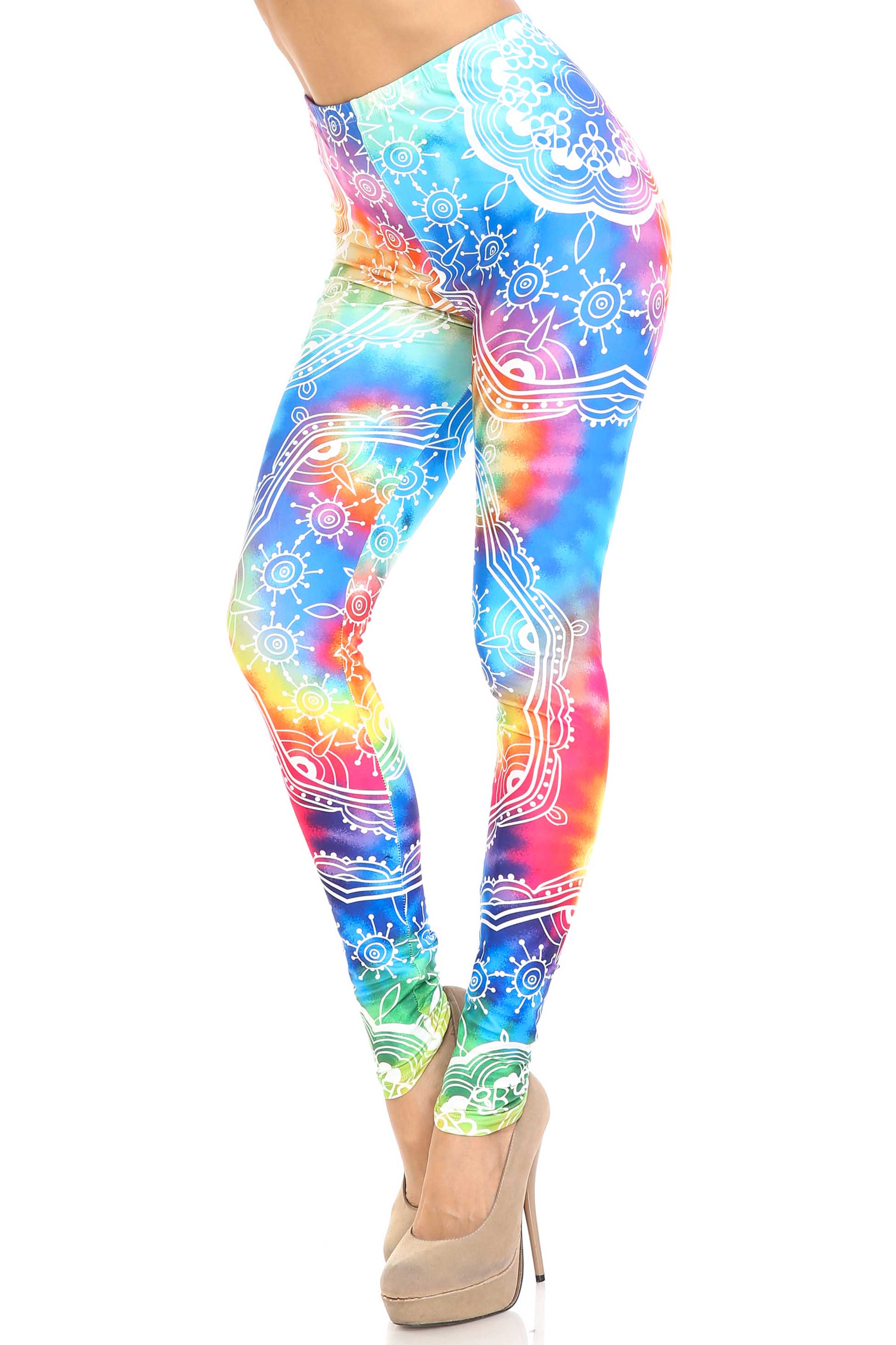 Creamy Soft California Tie Dye Leggings - By USA Fashion