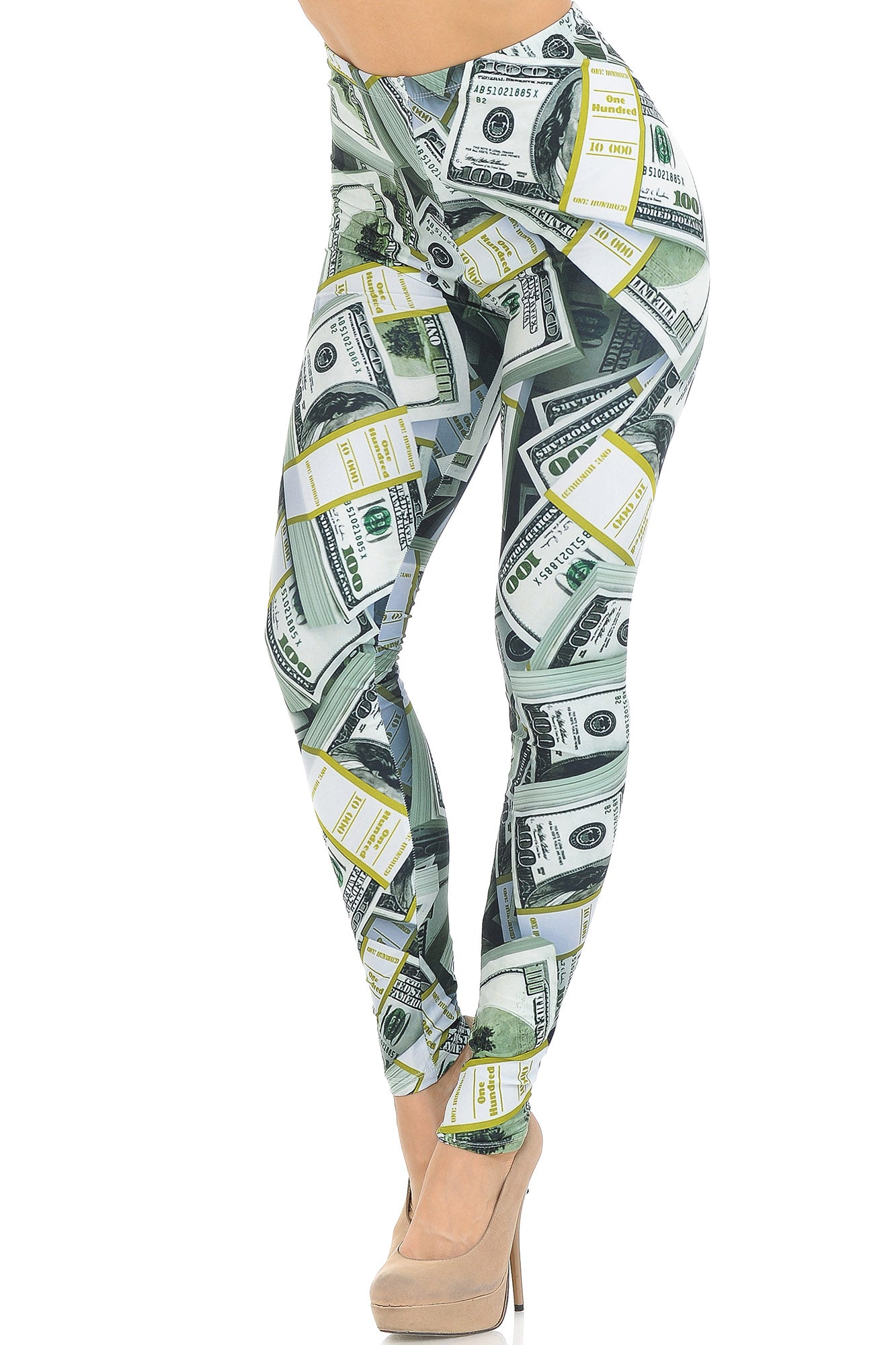 Creamy Soft Cash Money Extra Small Leggings - USA Fashion