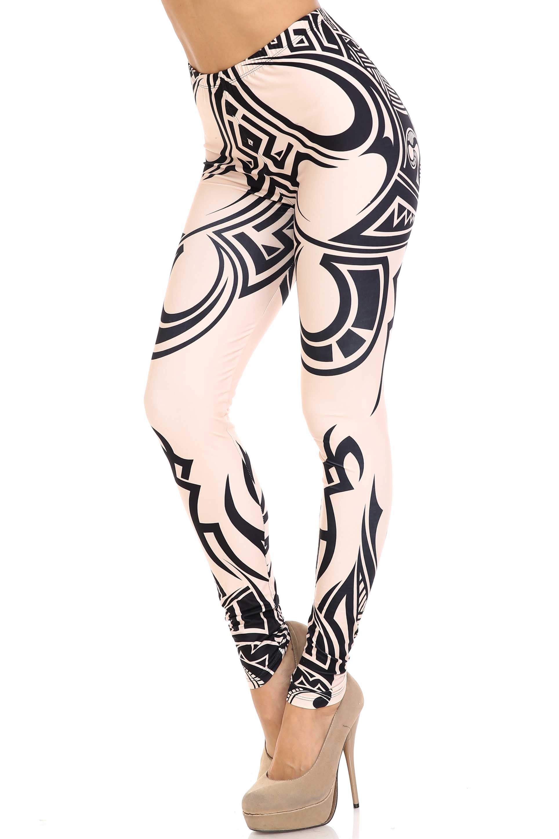 Creamy Soft Celestial Tribal Leggings - USA Fashion