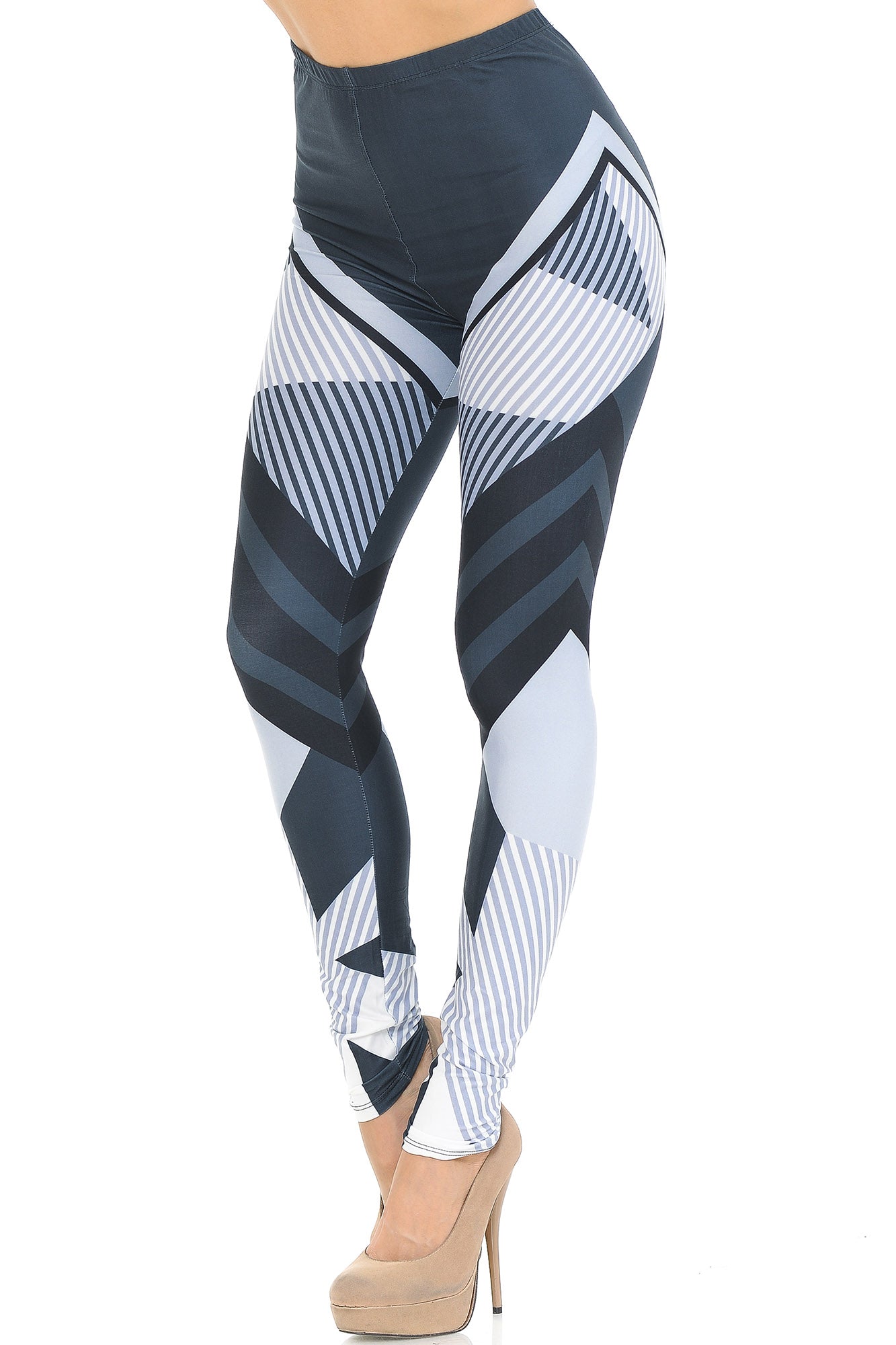Creamy Soft Contour Angles Extra Small Leggings - USA Fashion