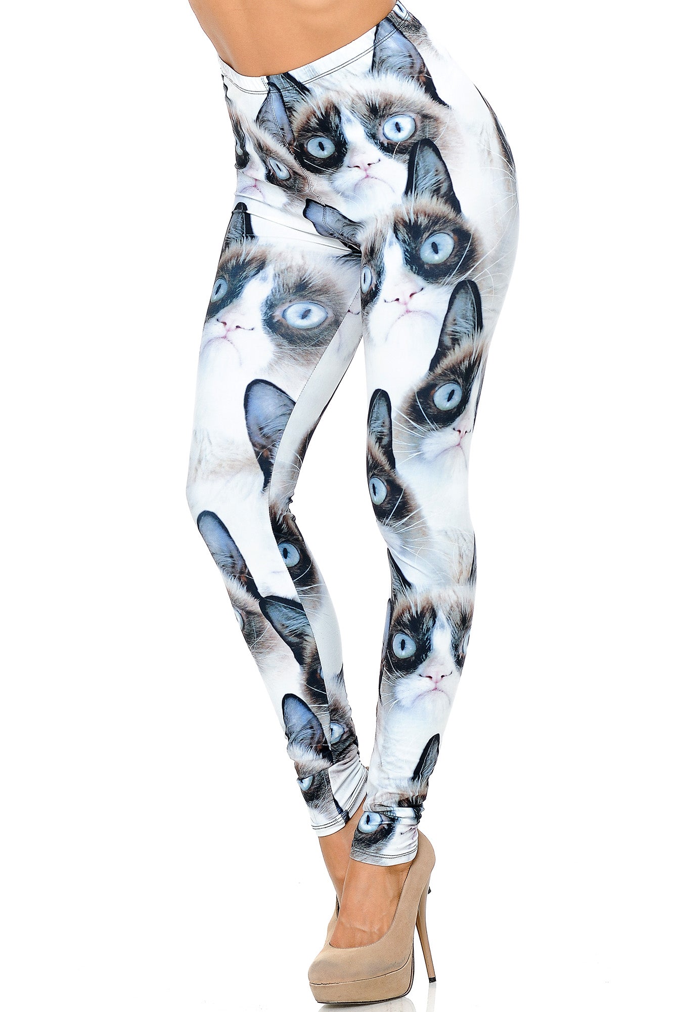 Creamy Soft Grumpy Cat Leggings - USA Fashion