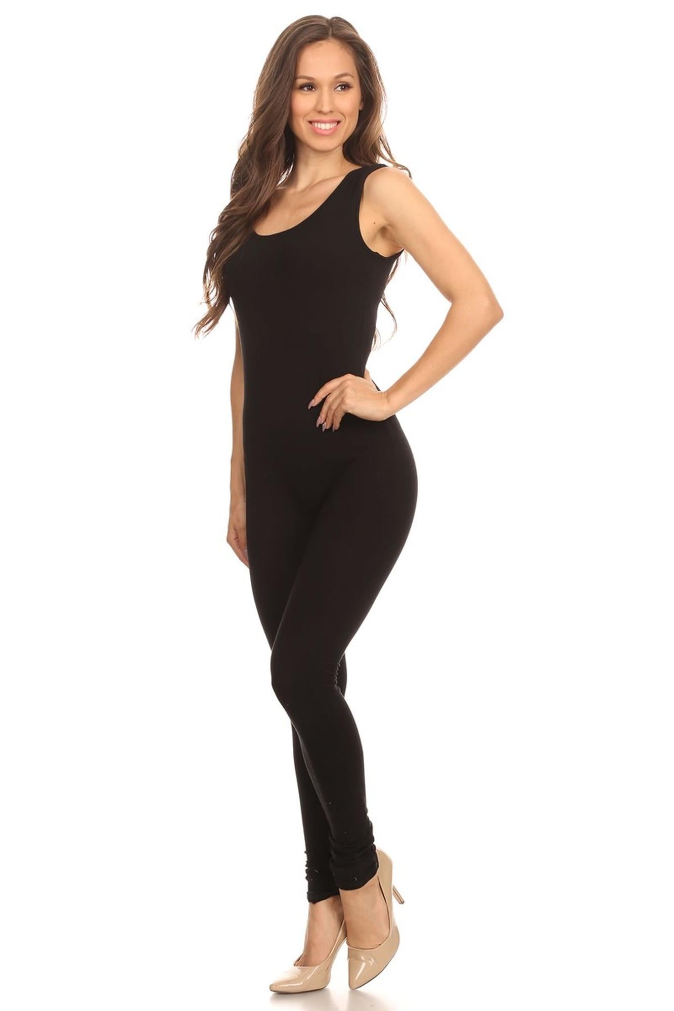 USA Cotton Essential Tank Plus Size Jumpsuit