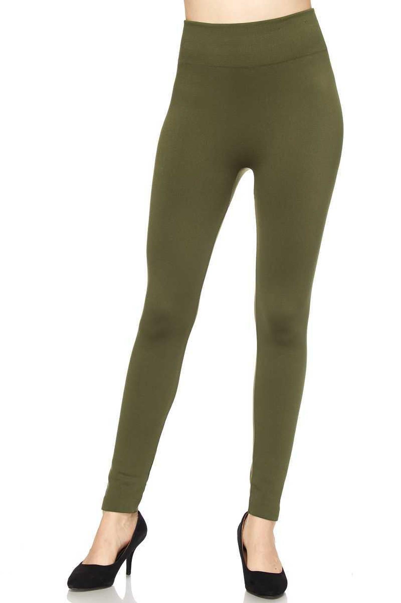 Fleece fully lined Plus Size Leggings - New Mix