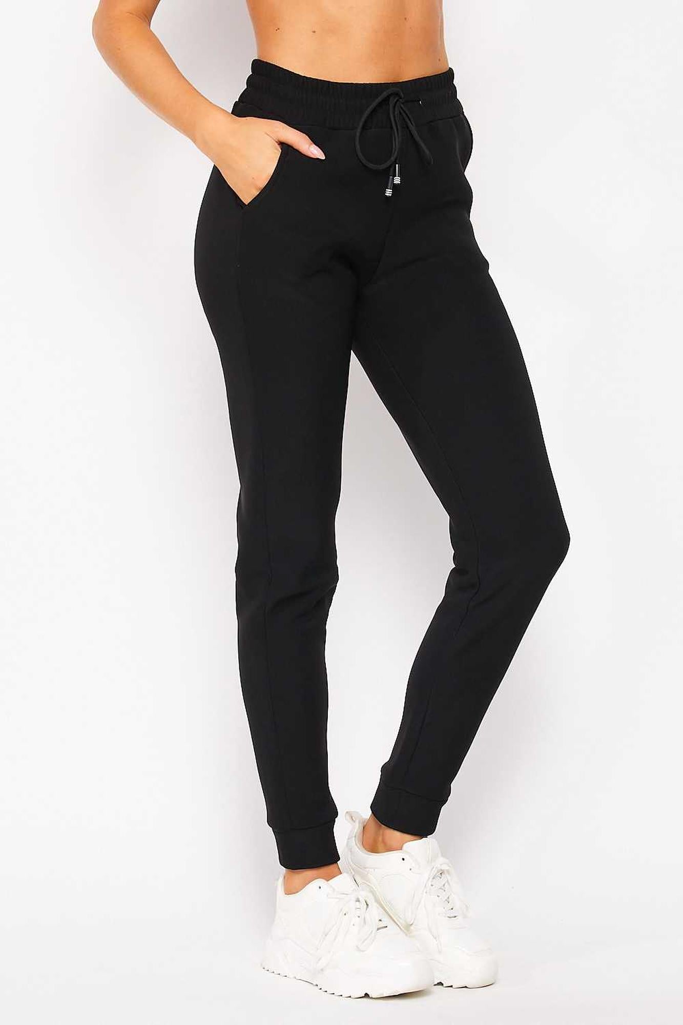 Scuba Solid Thick Fleece fully lined Jogger with Drawstring - Plus Size