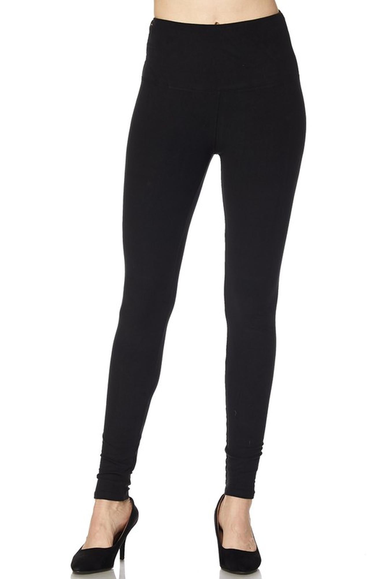 Buttery Smooth High Waisted Plus Size Essential Solid Leggings