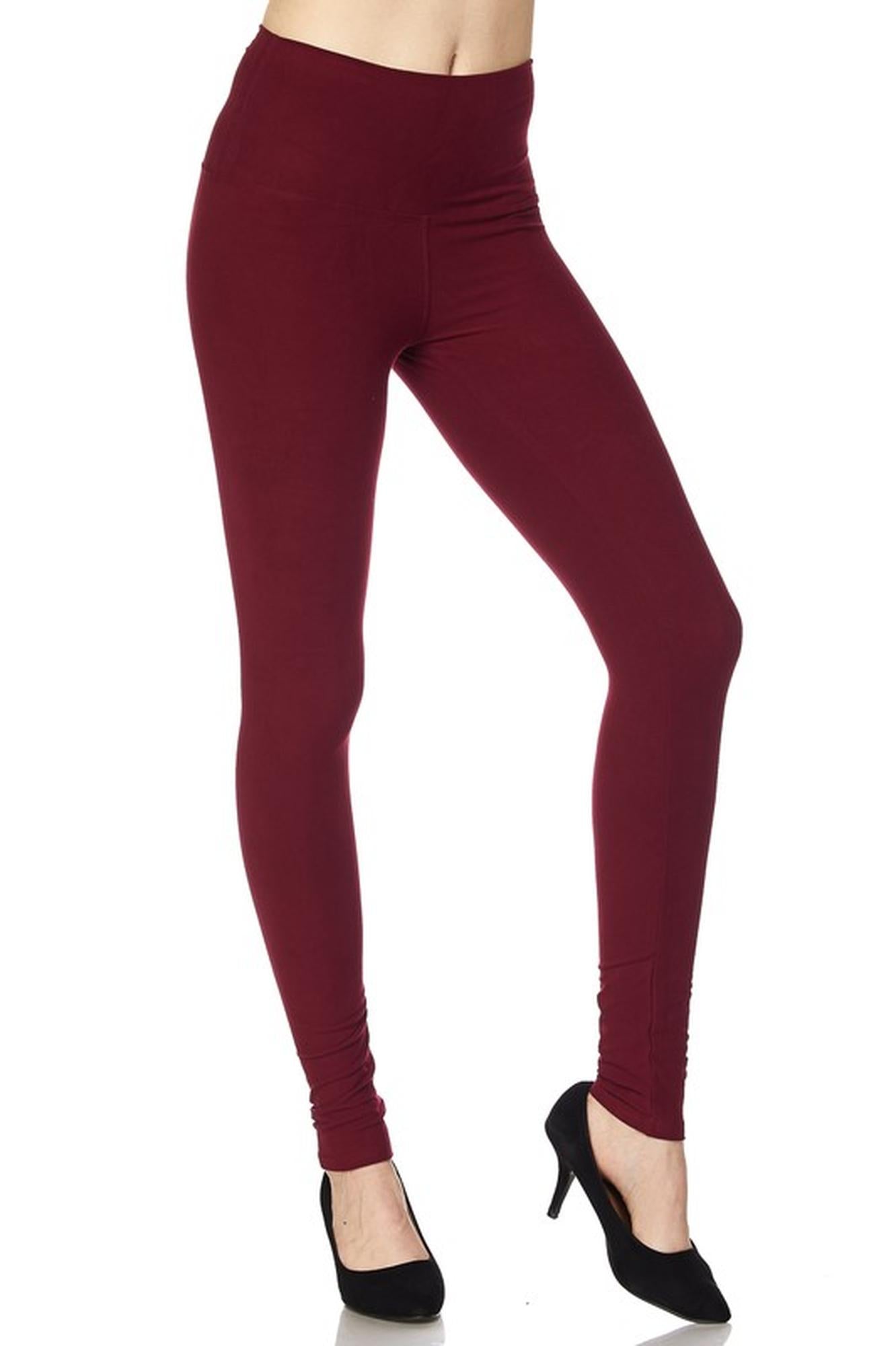 Buttery Smooth High Waisted Plus Size Essential Solid Leggings
